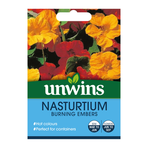 Unwins Seed Nasturtium Burning Embers