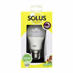 Solus 40W=6W BC A55 LED Dimm Bulb