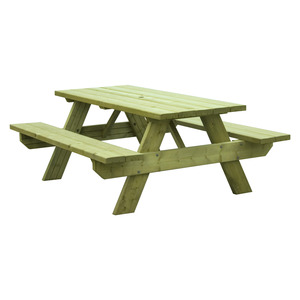Woodford Oblong 6-Person Picnic Table 42mm
