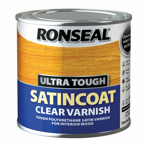 Ronseal Ultra Tough Satin Coat Clear Varnish