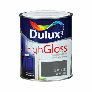 Dulux High Gloss Gunmetal 750ml