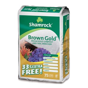 Shamrock Brown Gold Compost 56l + 33% Free