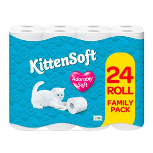 Kitten Soft 24 Roll Toilet Tissue