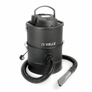 De Vielle Double Chamber 3 Filter Ash Vac Black 25L 1200W