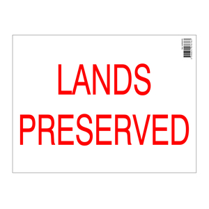 Farm Sign Lands Preserved