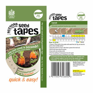 Sutton Seeds Seed Tape Carrot