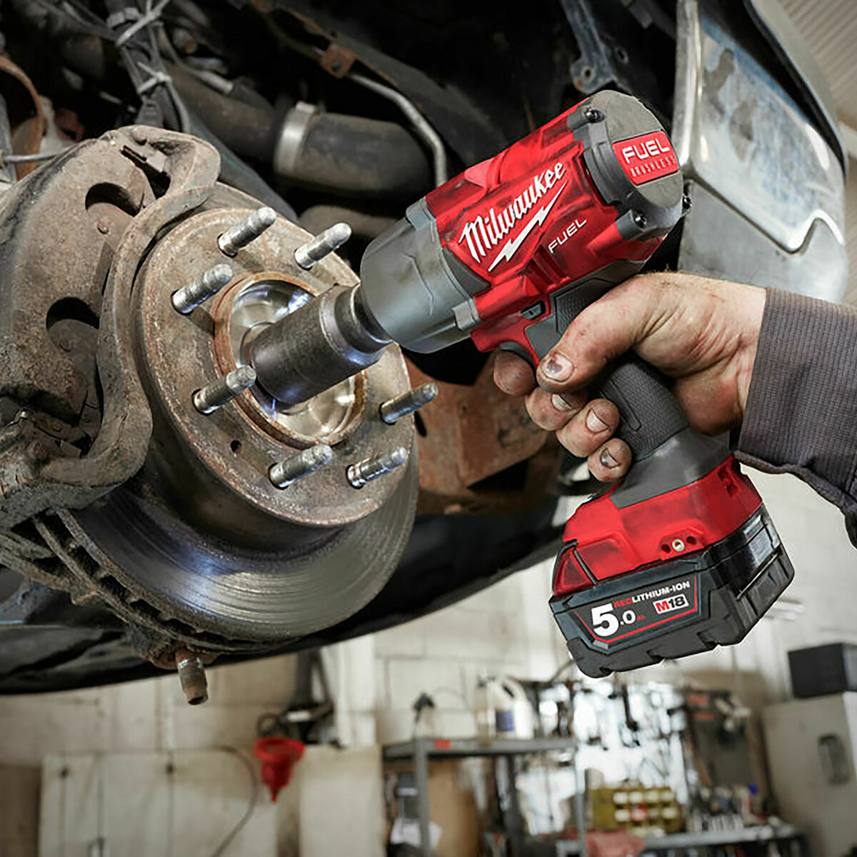 parrilla Inmundicia Insatisfecho Milwaukee M18 Impact Wrench with Friction Ring 1/2 Inch (1x 5Ah Battery)