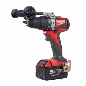 Milwaukee M18 Compact Brushless Percussion Drill (2x5Ah)