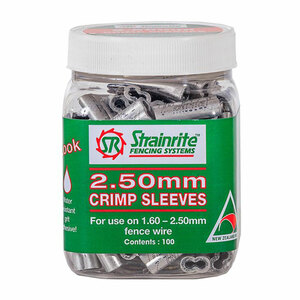 Strainrite Crimp Sleeves 2.5mm (100 PK)