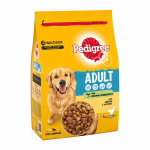 Pedigree Dry Complete Adult Dog Food with Chicken & Vegetables 2.6kg
