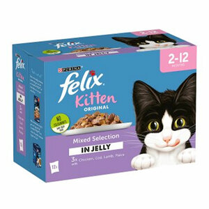 Felix Mixed Pouch Kitten 12x100g