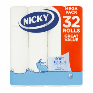Nicky Soft Touch Toilet Roll 32s