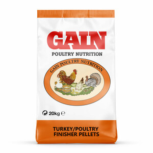 GAIN Turkey/Poultry Finisher Pellets 20kg