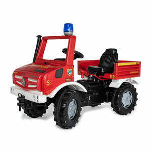 Rolly Ride-On Fire Unimog with Gears & Flashlight