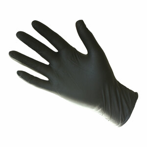 Ebony Disposable Long Cuff Milking Gloves Size M 50 pack