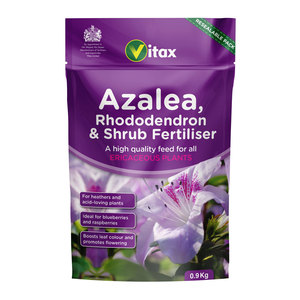 Vitax Azalea, Rhododendron and Shrub Fertiliser 0.9kg Pouch