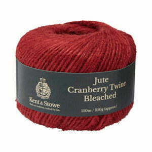 Kent & Stowe Jute Bleached Cranberry Twine
