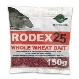 Rodex 25 Whole Wheat Rat Bait 150g