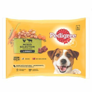 Pedigree Mixed Selection in Gravy Pouches 4 x 100g